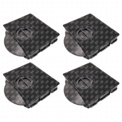 Satz von 4 Rechteck Aktivkohlefiltern FAT303 Typ 303 215X205X43 mm