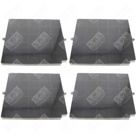 SET VON VIER KOHLEFILTERN AIRFORCE FC120 AFFCAF16CS 260X256X17 MM
