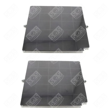 SATZ VON ZWEI KOHLEFILTERN AIRFORCE FC120 AFFCAF16CS 260X256X17 MM DUNSTABZUGSHAUBE - 480122100934