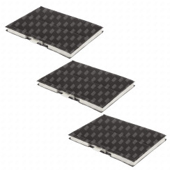 Satz von drei Aktivkohlefiltern