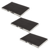 Satz von drei Aktivkohlefiltern