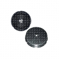 Satz von zwei runden Kohlefiltern Typ 180 CR300 190X40 mm