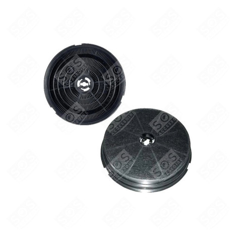 SATZ VON ZWEI RUNDEN KOHLEFILTERN TYP 180 CR300 190X40 MM