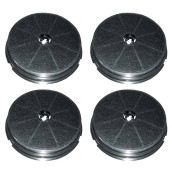 Satz von vier runden Kohlefiltern Typ 180 CR300 190X40 mm