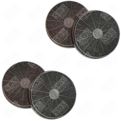SET VON VIER KOHLEFILTERN 175X34 MM DUNSTABZUGSHAUBE - AS0015184, 49037930