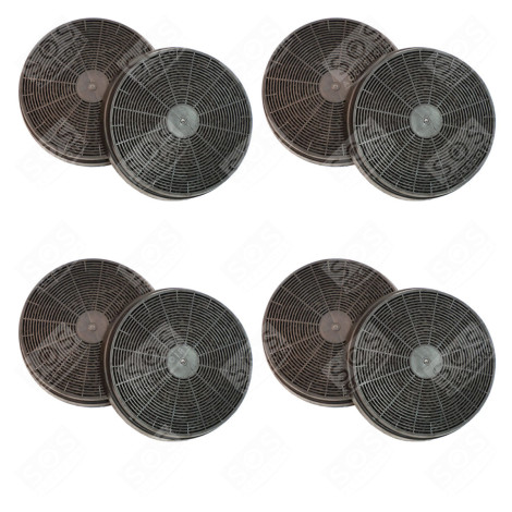 SATZ VON 8 KOHLEFILTERN 175X34 MM DUNSTABZUGSHAUBE - AS0015184, 49037930