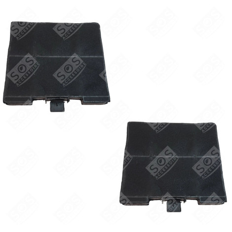 SATZ AUS ZWEI KOHLEFILTERN 230X215X22 MM DUNSTABZUGSHAUBE - 00705431, 11049701 