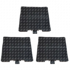 Set aus drei Kohlefiltern 230X215X22 mm