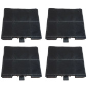 Set mit vier Kohlefiltern 230x215x22 mm