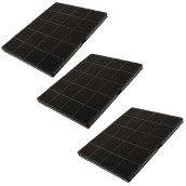 Set von drei Kohlefiltern 235X190X10 mm