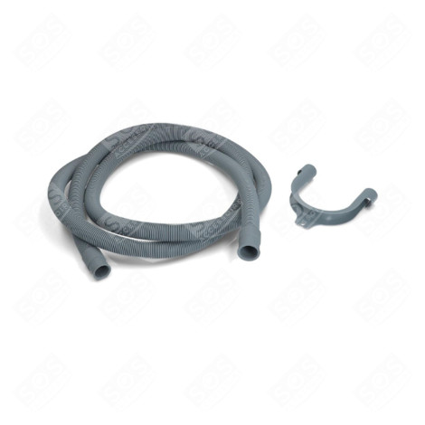 UNIVERSELLER WASSERABLAUFSCHLAUCH MIT GERADEN AUSGÄNGEN 22-29 MM (L2000 MM) WASCHMASCHINE - 3666356045866