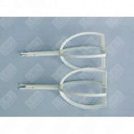 2 KUNSTSTOFF-SCHNEEBESEN WEISS KÜCHENMASCHINE - KW663929