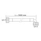 UNIVERSELLER WASSERZULAUFSCHLAUCH MIT GERADE X ABGEWINKELTEN ANSCHLÜSSEN (L5000MM 3/4 F X 3/4 C)