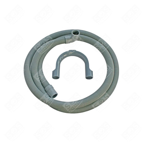 UNIVERSAL-ABLAUFSCHLAUCH GEBOGEN (L 2,5M ANSCHLUSS GEBOGEN 19MM UND 21MM) GESCHIRRSPÜLER, SPÜLMASCHINE - PLD1243
