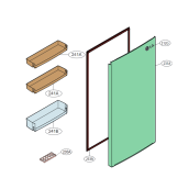 Türfront (Kühlteil) Kennzeichnung 231A