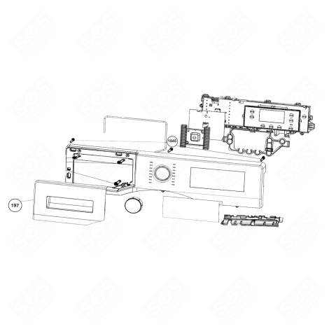 SCHUBLADENBLENDE (MARKIERUNG 197) WASCHMASCHINE - 2420709958