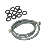 Tuyau d'arrivée d'eau universel livré avec les joints 20/27  avec raccords droits (L3000mm 3/4 F x 3/4 F)