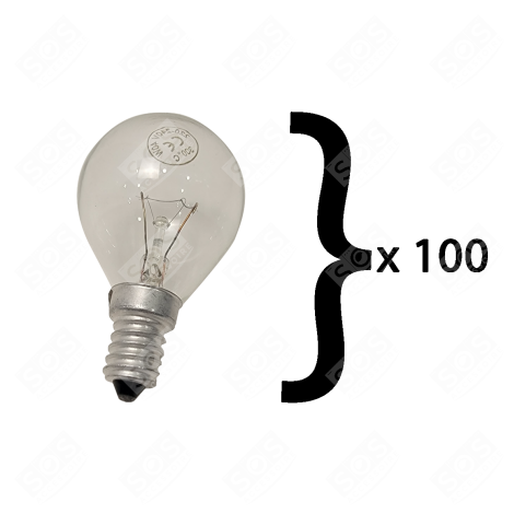 SET VON 100 E14 40W 300°C GLÜHBIRNEN BACKOFEN, KÜCHENHERD - 00057874