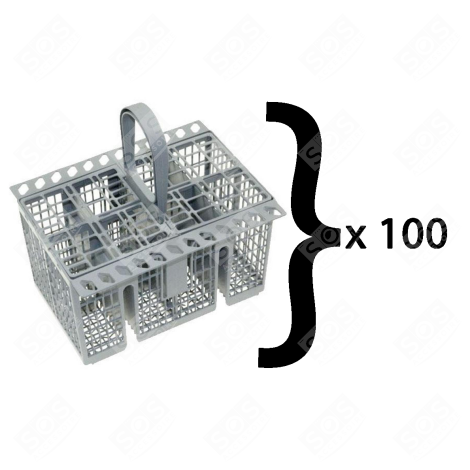 SET VON 100 ORIGINALEN BESTECKKÖRBEN GESCHIRRSPÜLER, SPÜLMASCHINE - C00257140, C00386607