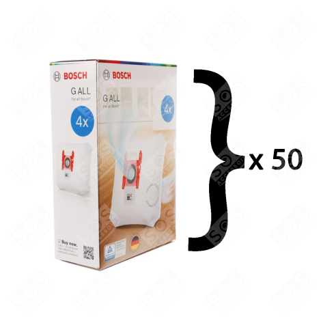 SET AUS 50 BOXEN MIT JE 4 ORIGINALEN BEUTELN TYP G STAUBSAUGER - 00576334,17000940