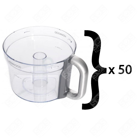 SATZ VON 50 ROHSCHÜSSELN FÜR AT647 KÜCHENMASCHINE - KW715905, AS00005349