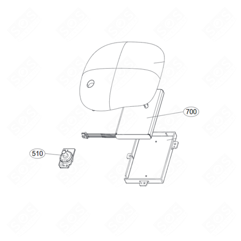 HAUPTPLATINE (KENNZEICHNUNG 510) BEAMER- PROJEKTOR & OVERHEAD -PROJEKTOR - EBT63749701, EBT64113201