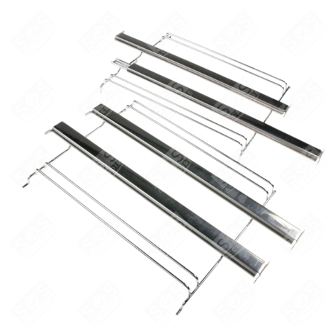 2ER-SET TELESKOPSCHIENEN FÜR ROST BACKOFEN, KÜCHENHERD - 640248