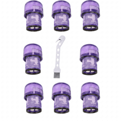 Set mit 8 HEPA-Filtern kompatibel mit V11 V12 V15 mit Reinigungsbürste