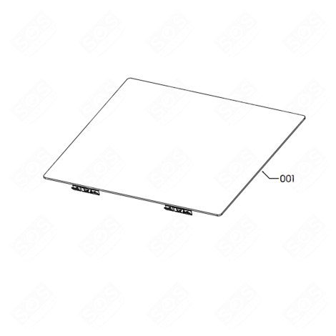 GLASKERAMIKOBERFLÄCHE (POSITION 001) KOCHPLATTEN, HERDPLATTEN, KOCHFELD - 5551127862