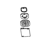 Elektronikplatine mit schwarzem Knopf