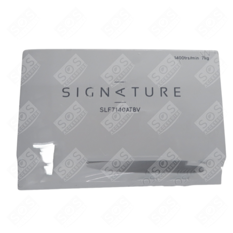 FRONTPLATTE DES PRODUKTBEHÄLTERS WASCHMASCHINE - TWD146615070