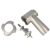 Schüssel des Fleischwolfs mit Mutter