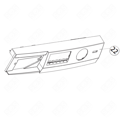 FRONTBLENDE (MARKIERUNG 22) WASCHMASCHINE - 49056017