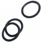 Set mit 3 Dichtungen, schwarz