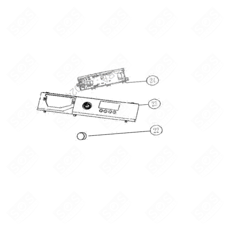 ELEKTRONIKPLATINE, STEUERUNGSMODUL (MARKIERUNG 24) WASCHMASCHINE - 422L71
