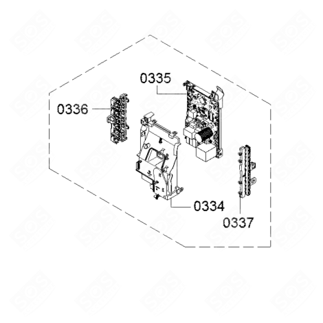 ELEKTRONIKKARTE, LEISTUNGSMODUL (MARKIERUNG 0335) WASCHMASCHINE - 11043669