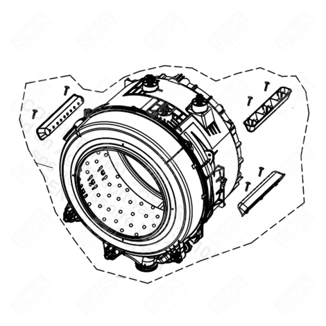 WASCHBLOCK WASCHMASCHINE - 2398400300, 2398400400