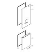 Tür Kühlschrankteil (Markierung 231A)