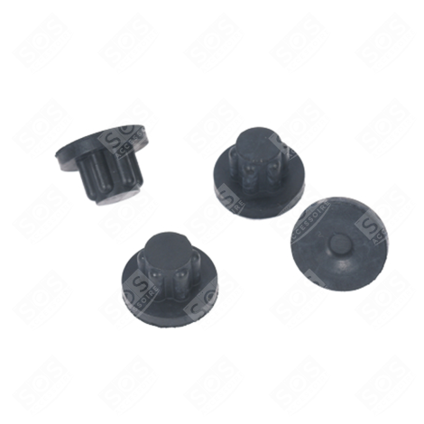 SATZ VON 4 SCHWARZEN FÜSSEN EISMASCHINE, SPEISEEISMASCHINE, SORBET-EISMASCHINE - SS-193613, SS193613