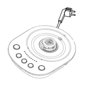 Sockel mit Netzkabel