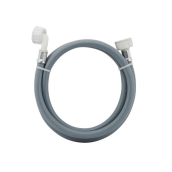 Universeller Wasserzulaufschlauch mit Dichtungen 20/27 mit geraden x gewinkelten Anschlüssen (L2500mm 3/4 F x 3/4 C