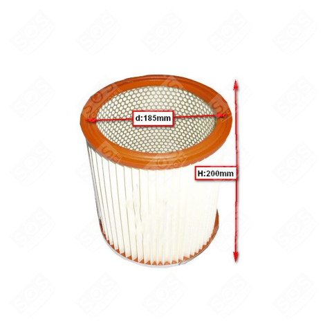 ZYLINDERFILTER DURCHMESSER 185MM H 200MM STAUBSAUGER - ZR70