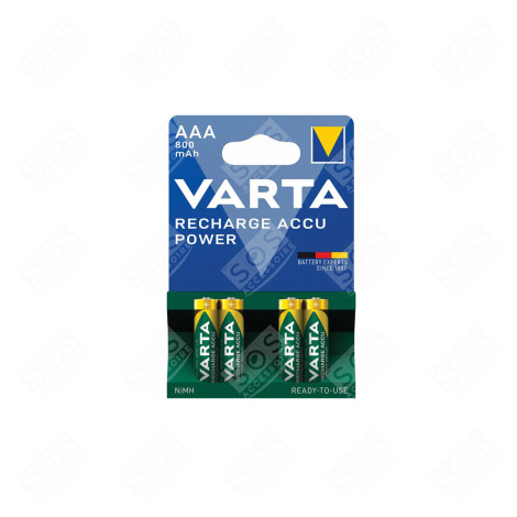 SATZ VON 4 WIEDERAUFLADBAREN NIMH AAA LR03 BATTERIEN ZUBEHÖR UND PFLEGEPRODUKTE - 56703101404