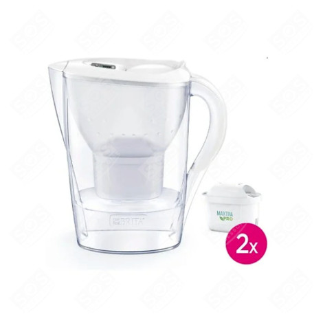 WEISSE FILTERKARAFFE MARELLA ME4W + 2 FILTER WASSERKOCHER, KARAFFE - 1051133