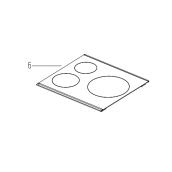 Glaskeramikplatte (Kennzeichnung 6)