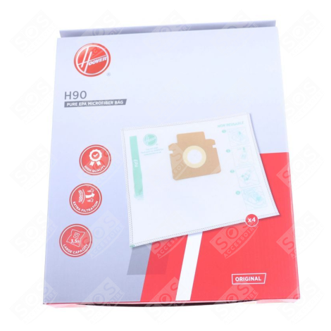 ORIGINALBOX MIT 4 XL H90 BEUTELN STAUBSAUGER - 35602734