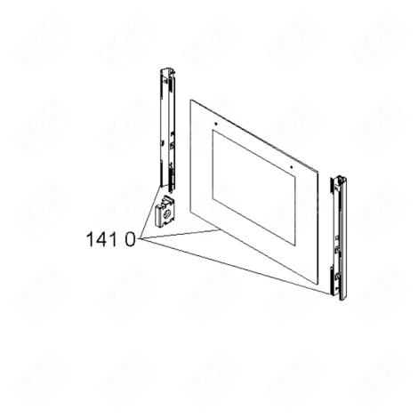 OFENSCHEIBE BACKOFEN, KÜCHENHERD - 481010397365