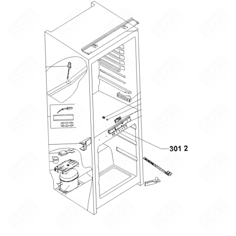 DEKORPLATTE KÜHLSCHRANK, GEFRIERSCHRANK - 481010454865