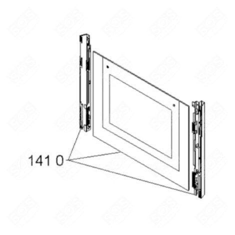 BACKOFENTÜR (KOMPLETT) BACKOFEN, KÜCHENHERD - 481010343453