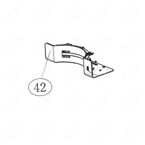 BELÜFTUNGSGITTER KÜHLSCHRANK, GEFRIERSCHRANK - 0060840841B, 49046235